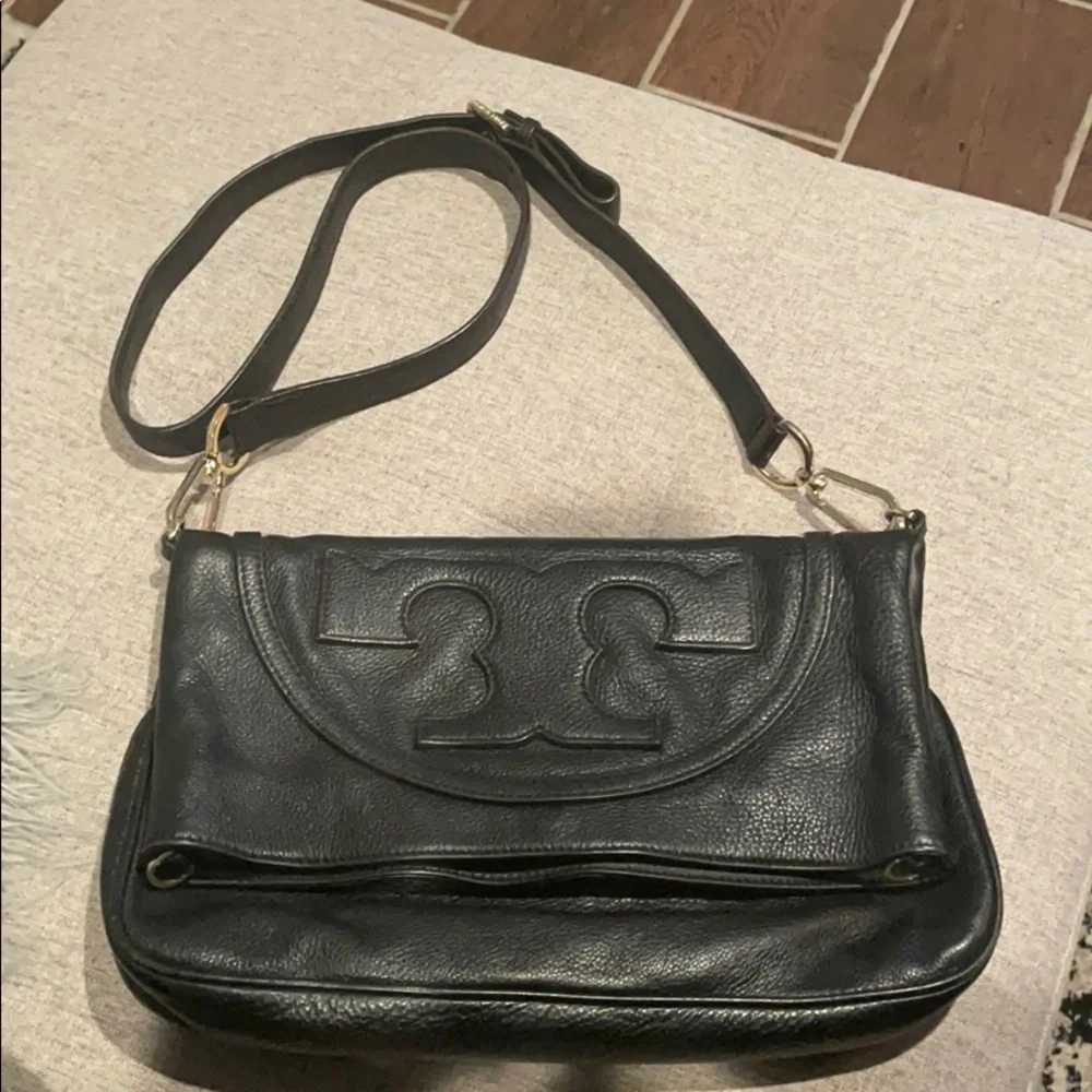 Tory Burch Black Leather Crossbody Bag